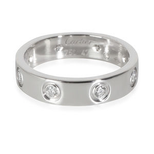 Cartier Love Band in 18k White Gold 0.19 CTW